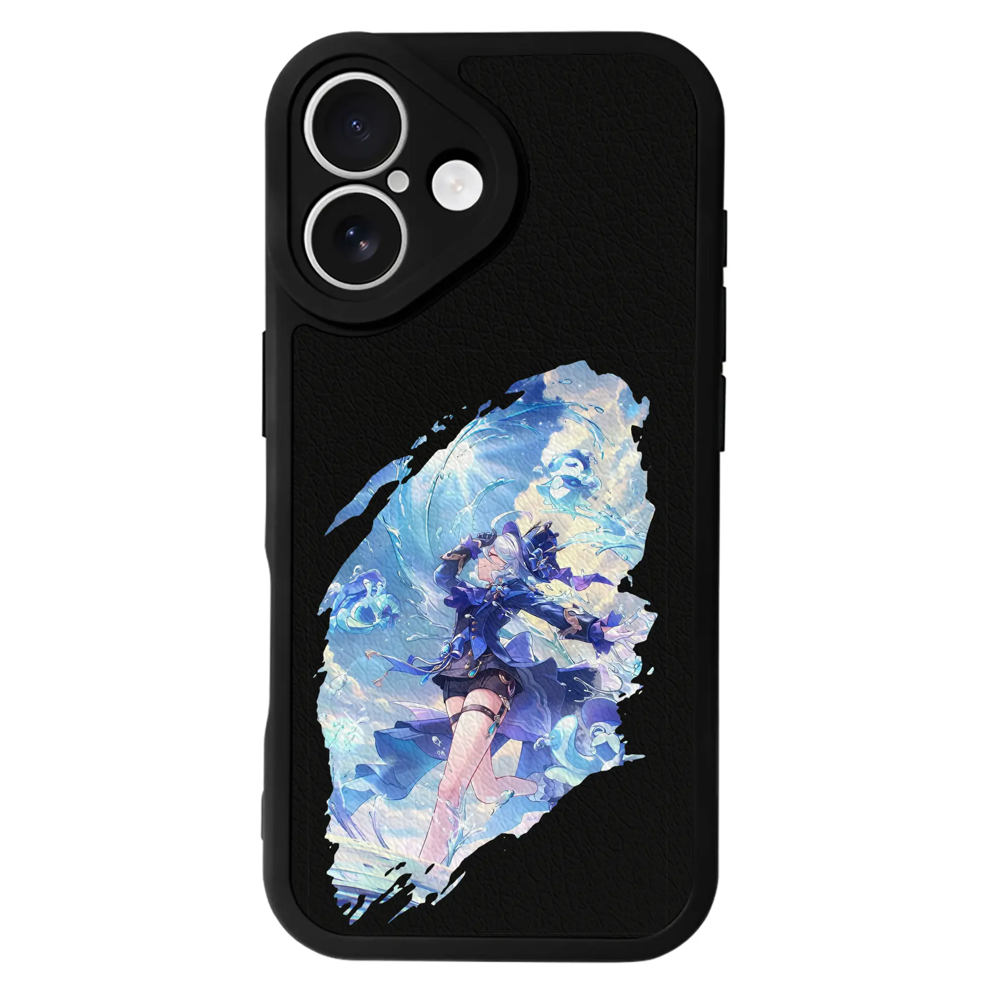 原 神 グッズ フリーナ - IPhone 16シリーズ対応 ・ シリコンスマホケース ・ レザー調 ・ 高精度フィット ・ 耐衝撃 ・ ワイヤレス充電対応 ・ 精密カット